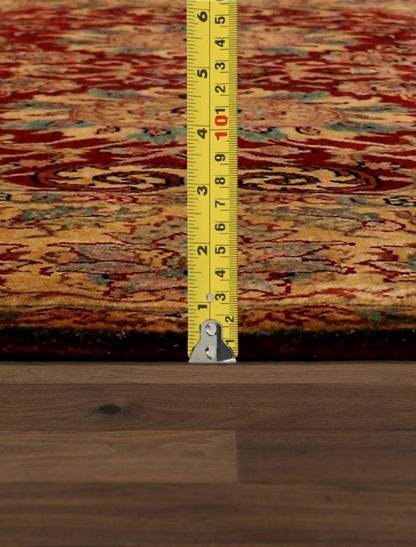 Crown Jewel Collection Hand-Knotted Lamb's Wool Area Rug- 6' 1" X 6' 1"