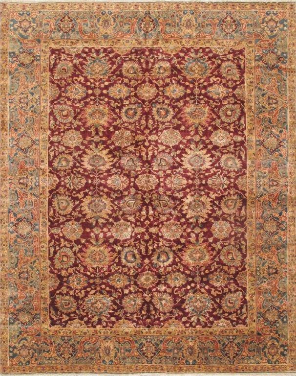 Crown Jewel Agra Collection Hand-Knotted Lamb's Wool Area Rug-12' 2" X 16' 6"