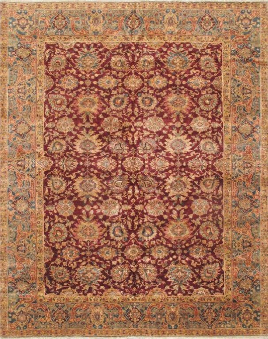 Crown Jewel Agra Collection Hand-Knotted Lamb's Wool Area Rug-12' 2" X 16' 6"