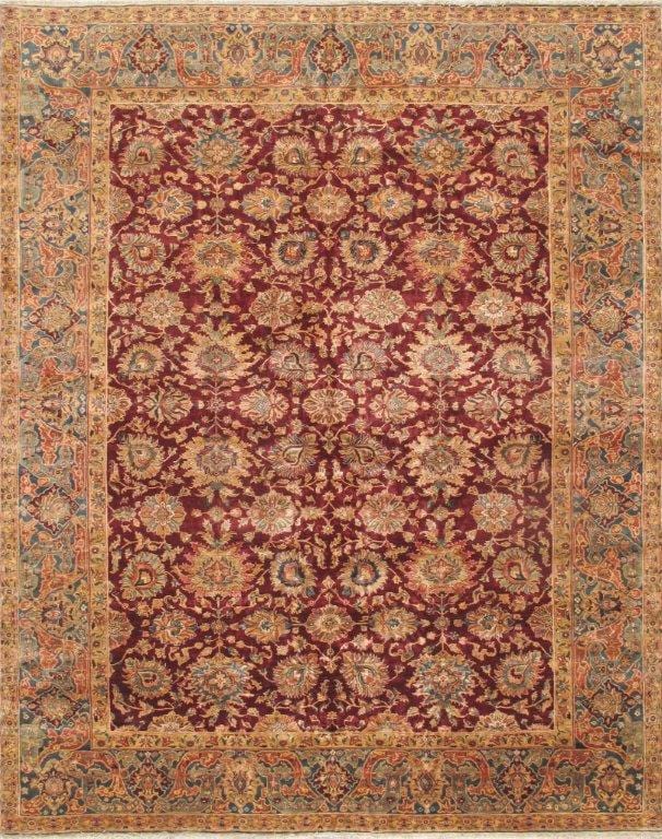 Crown Jewel Agra Collection Hand-Knotted Lamb's Wool Area Rug-12' 4" X 15' 6"