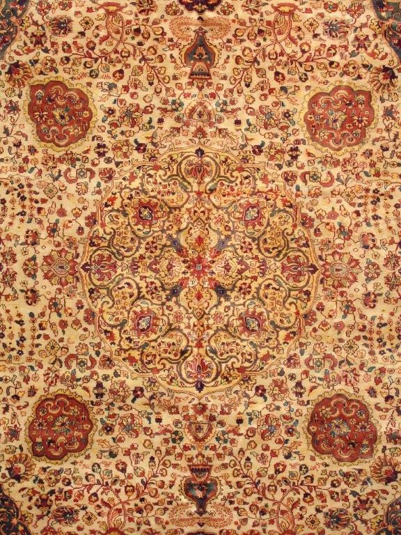 Agra Collection Hand-Knotted Lamb's Wool Area Rug- 9' 1" X 12' 7"