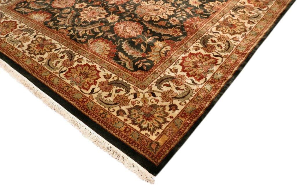 Mogul Art Agra Collection Hand-Knotted Lamb's Wool Area Rug- 10' 2" X 14' 0"