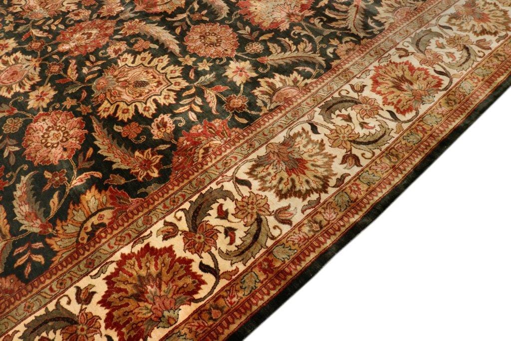 Mogul Art Agra Collection Hand-Knotted Lamb's Wool Area Rug- 10' 2" X 14' 0"