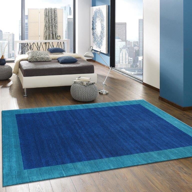 Gramercy Collection Hand-Loomed Silk & Wool Charcoal Area Rug- 10' 0" X 14' 0"