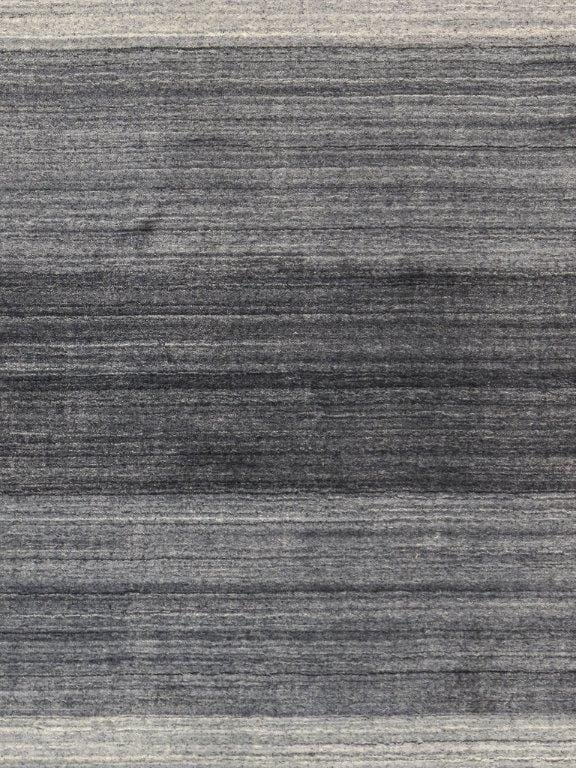 Gramercy Collection Hand-Loomed Silk & Wool Charcoal Area Rug- 10' 0" X 14' 0"