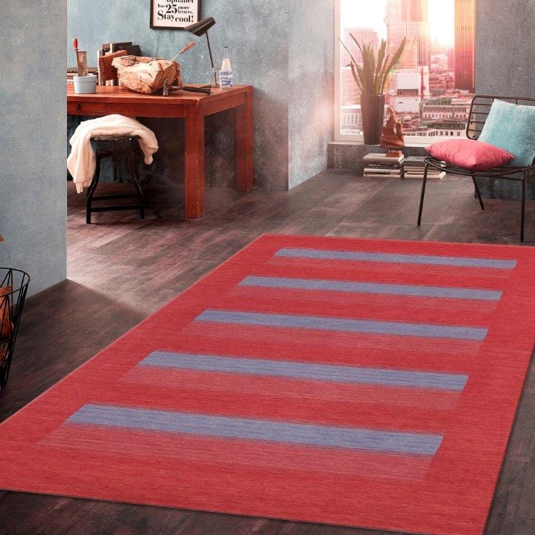 Gabbeh Hand-Loomed Silk & Wool Indoor Area Rug- 5' 4" X 7'11"