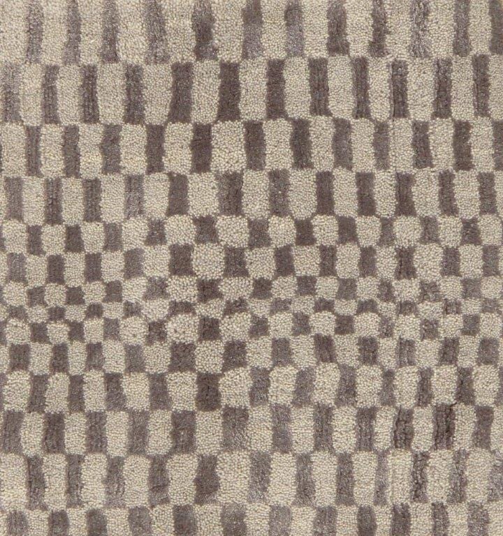 Modern Collection Hand-Loomed Silk & Wool Area Rug- 1' 2" X 1' 2"