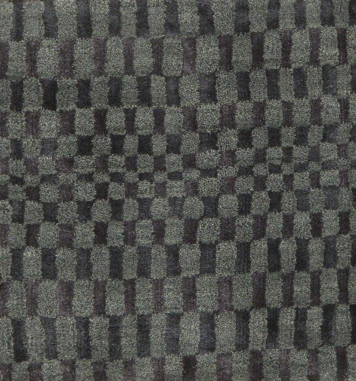 Modern Collection Hand-Loomed Silk & Wool Area Rug- 1' 2" X 1' 2"