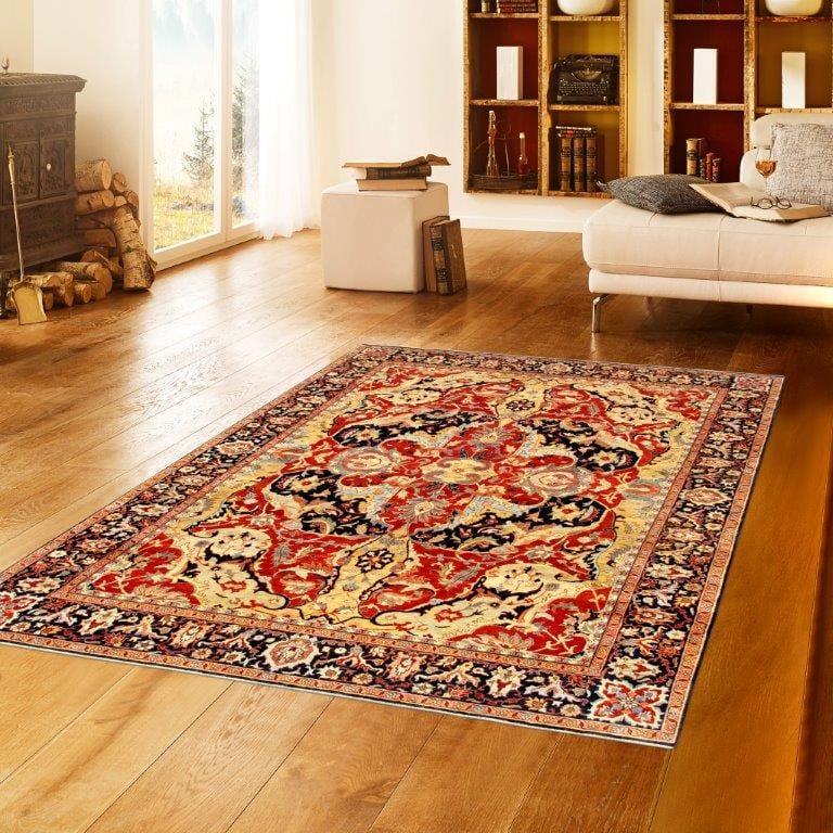 Bidjar Collection Hand-Knotted Lamb's Wool Area Rug- 9' 0" X 12' 0"