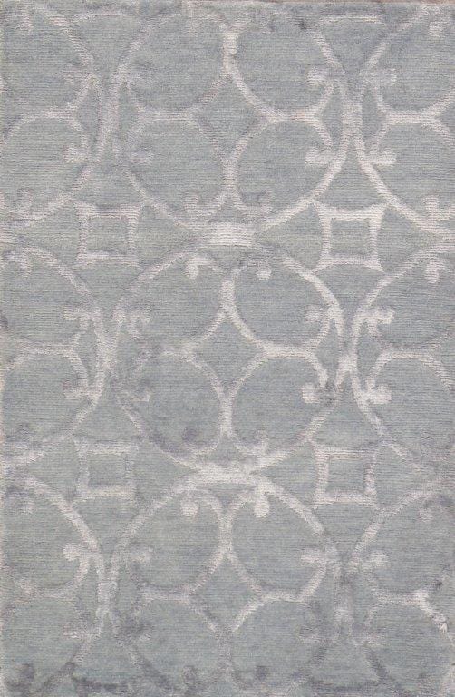 Modern Collection Hand-Knotted Silk & Wool Area Rug- 2' 0" X 3' 0"