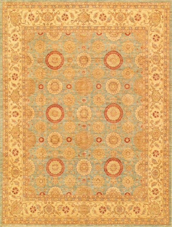 Ferehan Collection Hand-Knotted Lamb's Wool Area Rug- 9' 2" X 11'11"