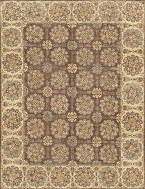 Ferehan Collection Hand-Knotted Lamb's Wool Area Rug- 7'11" X 10' 1"