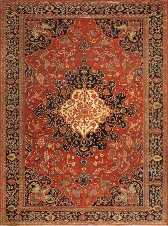 Ferehan Collection Lamb's Wool Area Rug- 10'11" X 14' 9"