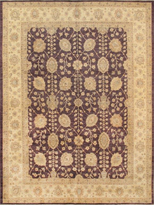 Ferehan Collection Hand-Knotted Lamb's Wool Area Rug- 9' 2" X 12' 2"