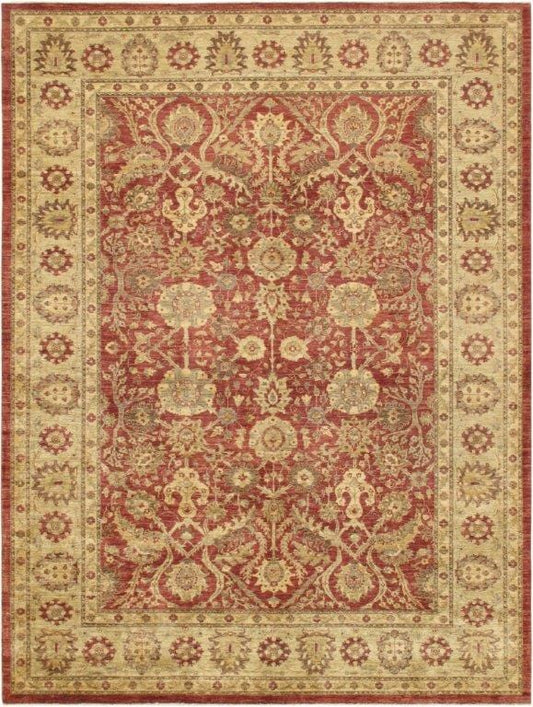 Ferehan Collection Hand-Knotted Lamb's Wool Area Rug- 9' 1" X 12' 0"