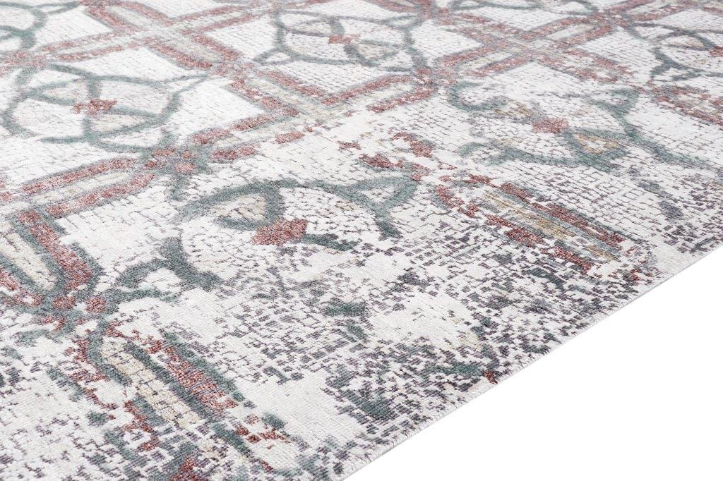 Modern Gemstone Collection Hand-Knotted Silk & Wool Area Rug- 8' 0" X 9' 10"