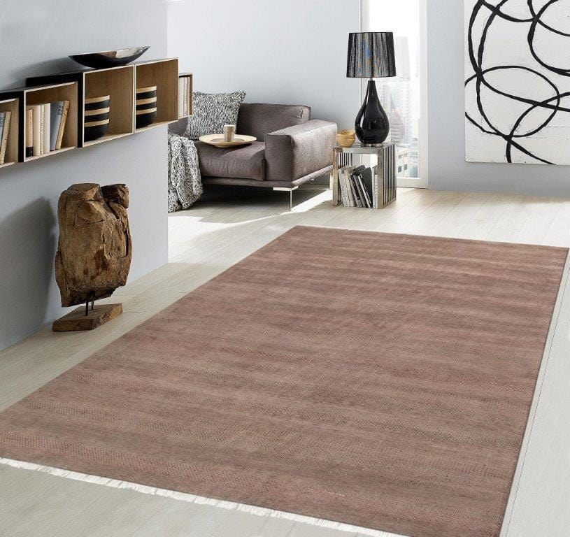 Transitional Collection Hand-Knotted Silk & Wool Area Rug- 9' 10" X 14' 0"