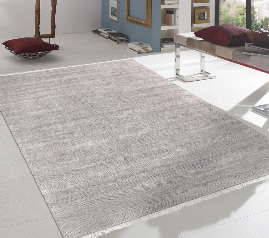 Transitional Collection Hand-Knotted Silk & Wool Area Rug- 9' 0" X 12' 2"