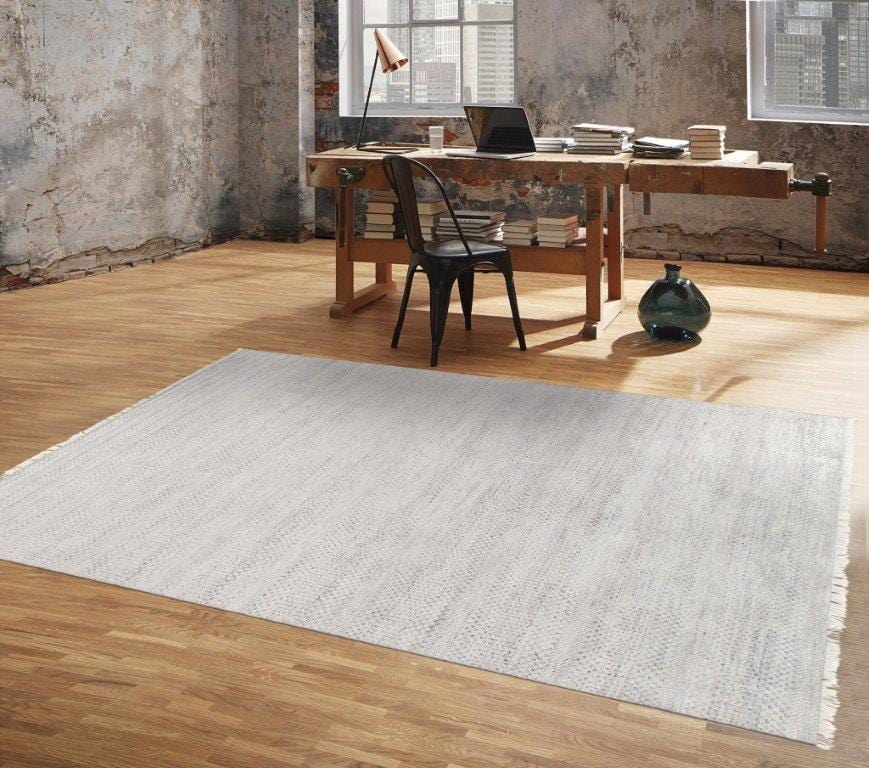 Transitional Collection Hand-Knotted Silk & Wool Area Rug- 10' 0" X 13'10"