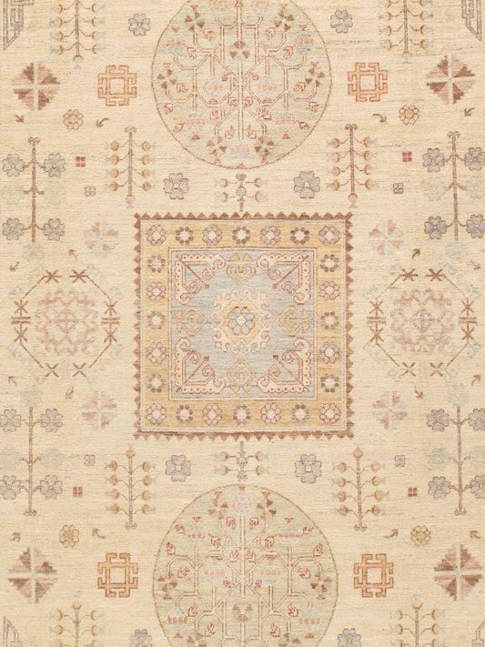 Pasargtad Home Khotan Collection Hand-Knotted Lamb's Wool Area Rug- 8' 4" X 11'10"