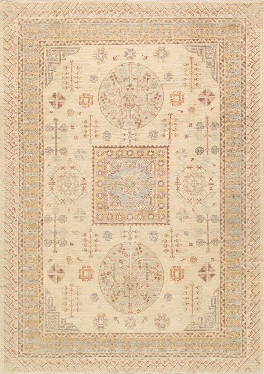 Pasargtad Home Khotan Collection Hand-Knotted Lamb's Wool Area Rug- 8' 4" X 11'10"