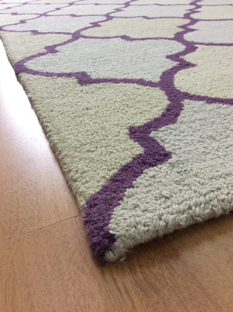 Violet Trellis 5X8 Hand-Tufted Modern Rug