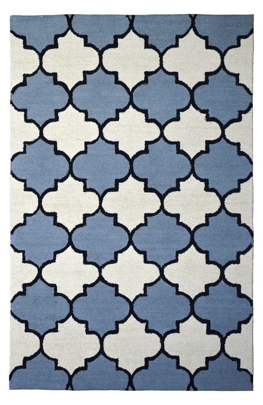 Gray Trellis 5X8 Hand-Tufted Modern Rug