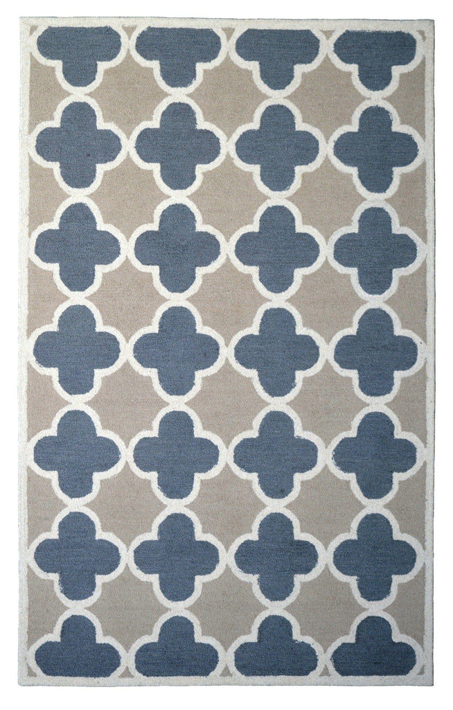 Gray Trellis 5X8 Hand-Tufted Modern Rug