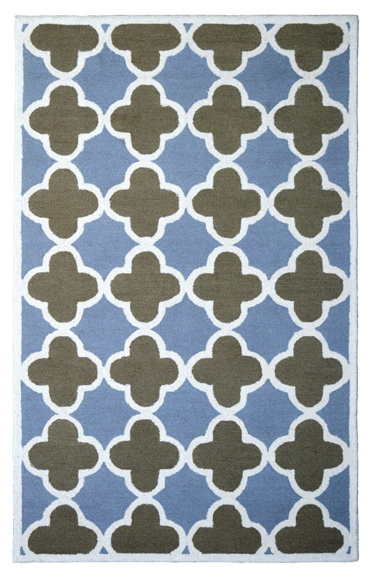 Gray Trellis 5X8 Hand-Tufted Modern Rug