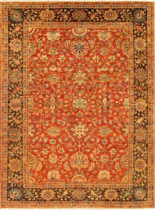 Mahal Collection Hand-Knotted Lamb's Wool Area Rug- 13' 9" X 16' 9"