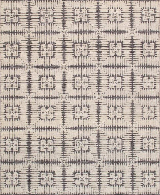 Transitional Collection Hand-Knotted Wool Area Rug- 9' 0" X 12' 1"