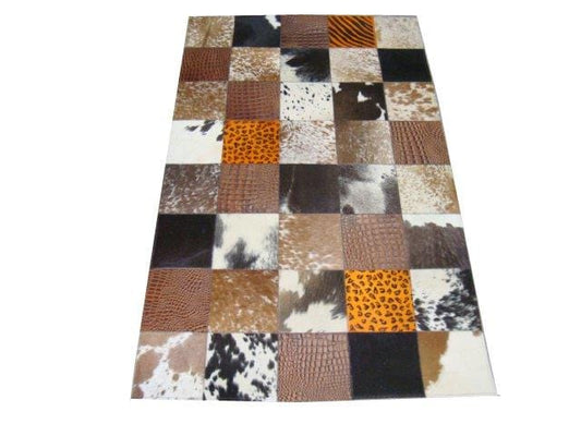 Modern Collection Hand-Knotted Cowhide Area Rug- 3' 0" X 5' 0"