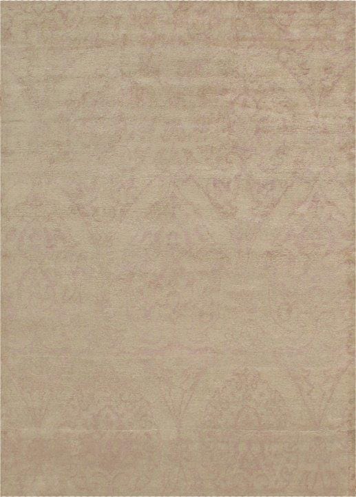 Modern Collection Hand-Knotted Pure Silk Area Rug- 5'11" X 7'10"