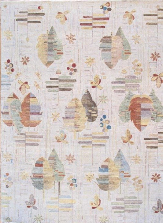 Modern Collection Hand-Knotted Lamb's Wool Area Rug- 8' 10" X 12' 0"