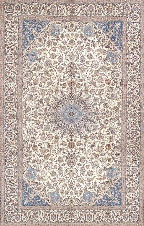 Nain Collection Hand-Knotted Silk & Wool Area Rug- 7' 3" X 11'11"
