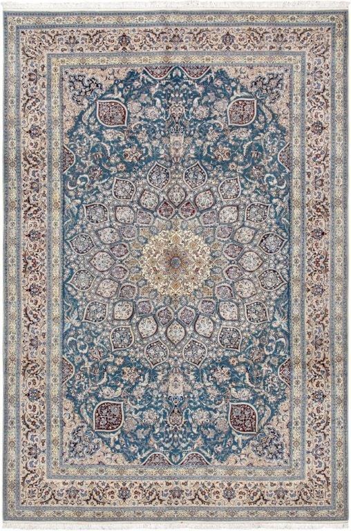 Nain Colletion Hand-Knotted Silk & Wool Area Rug- 6'11" X 10' 7"