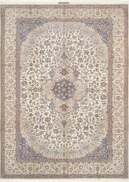 Nain Collection Hand-Knotted Silk & Wool Area Rug- 8' 6" X 12' 0"