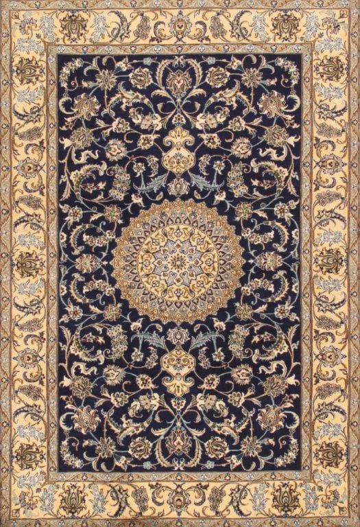 Nain Collection Hand-Knotted Silk & Wool Area Rug- 6' 5" X 9' 9"