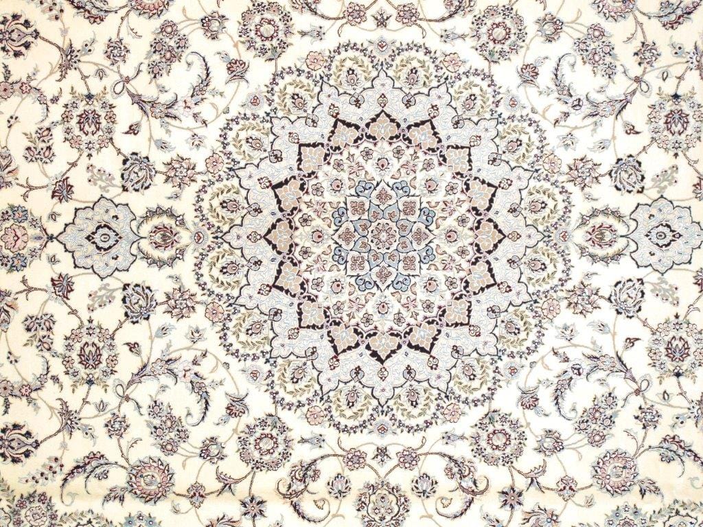 Nain Collection Hand-Knotted Silk & Wool Area Rug- 8' 2" X 11' 5"