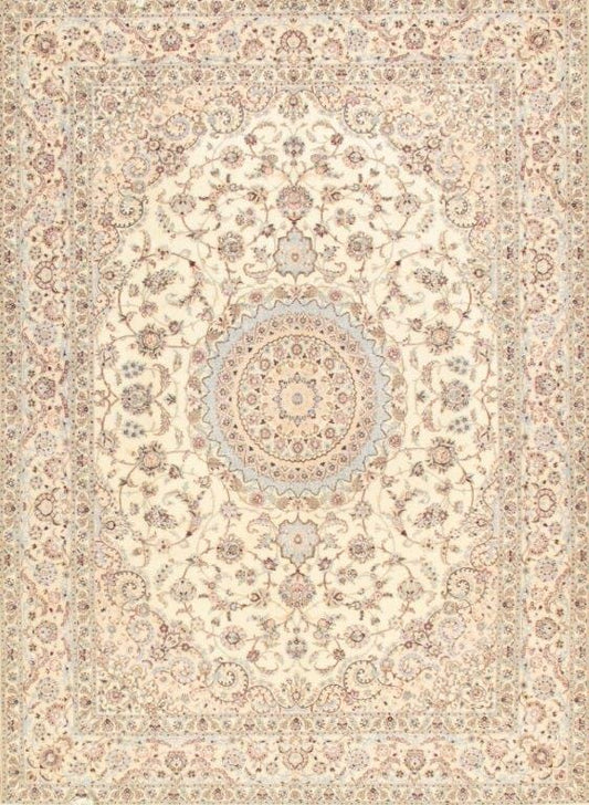 Nain Collection Hand-Knotted Silk & Wool Area Rug- 8' 4" X 11' 7"