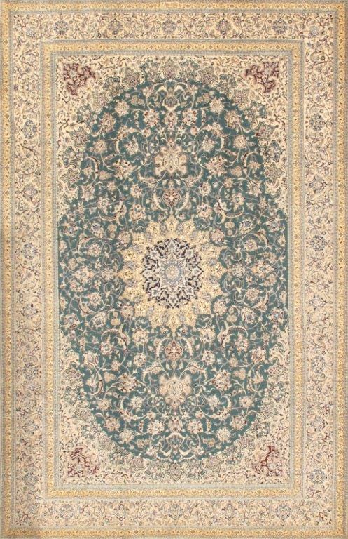 Nain Collection Hand-Knotted Silk & Wool Area Rug- 7' 1" X 10'11"