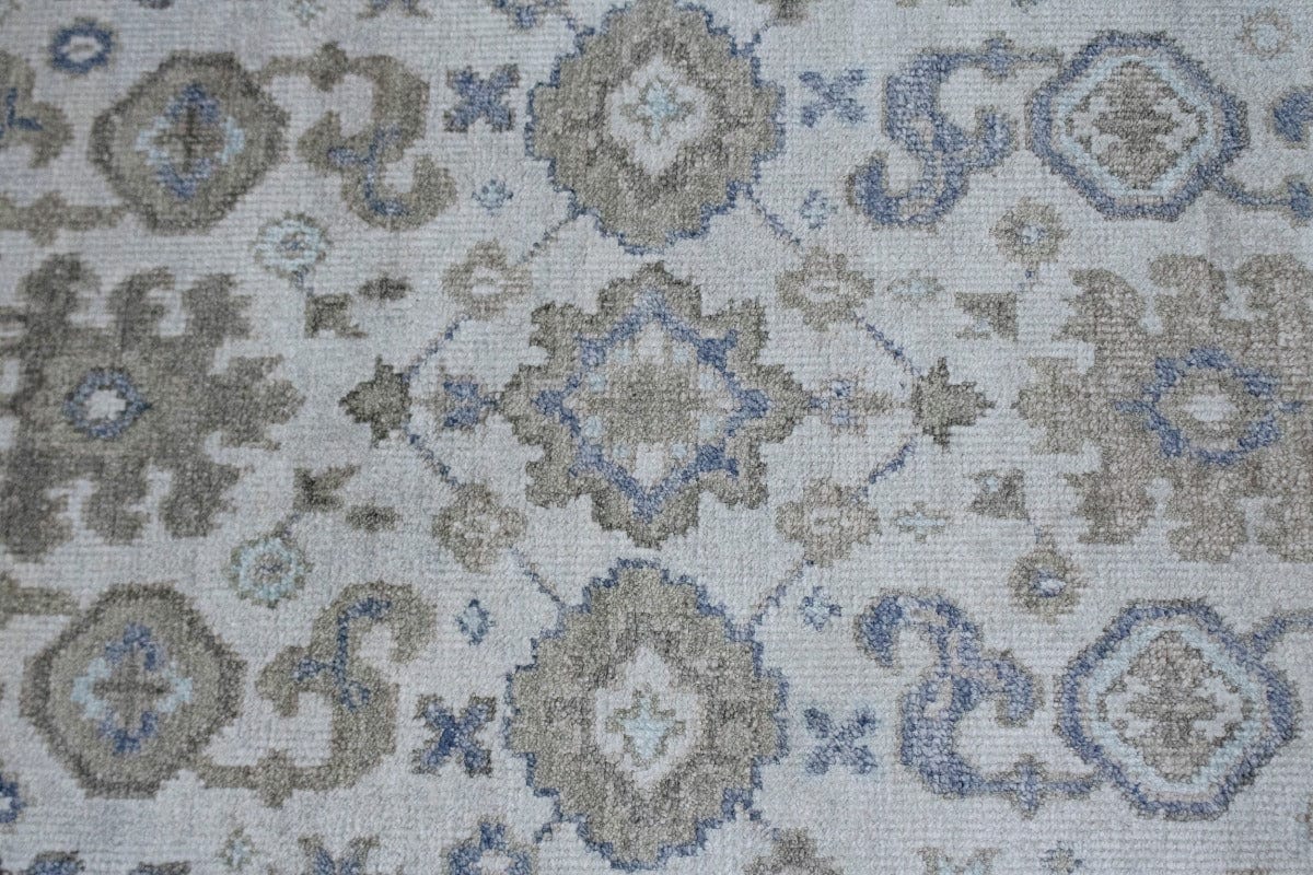 Muted Cream 4X6 Oushak Chobi Oriental Rug