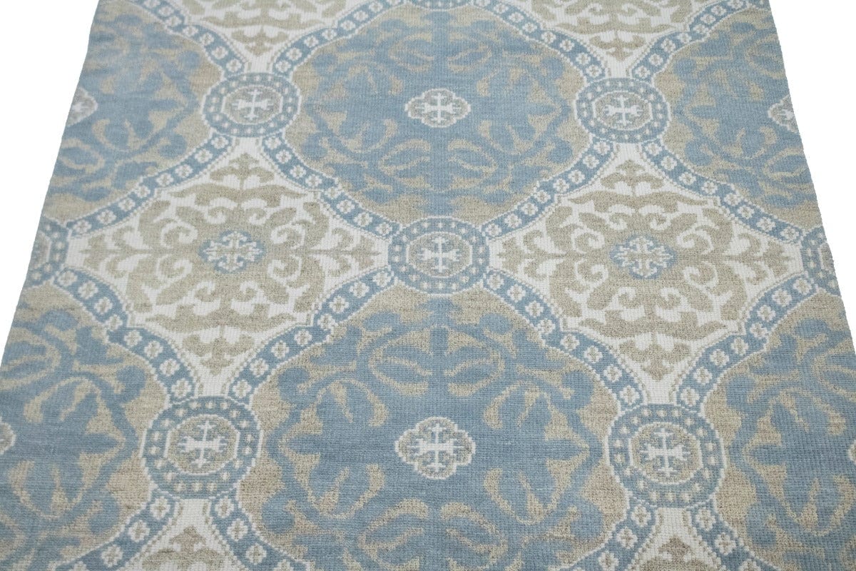 Muted Geometric 6X9 Modern Oriental Rug