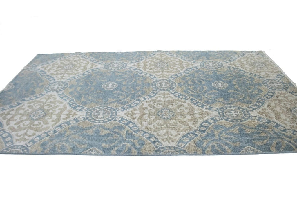 Muted Geometric 6X9 Modern Oriental Rug