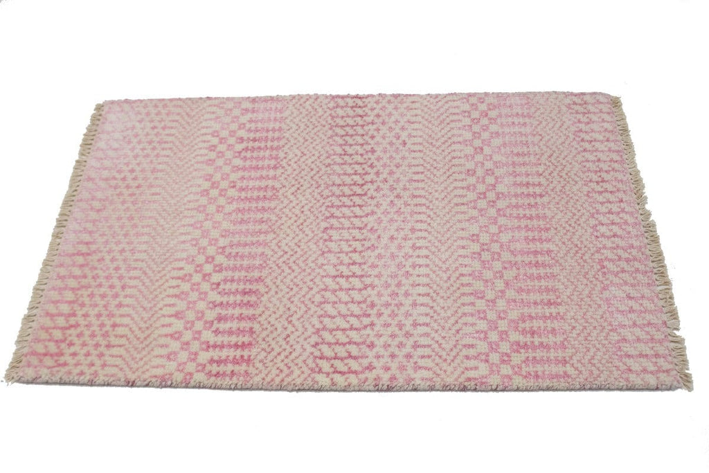 Pink Grass Design 2X3 Modern Oriental Rug