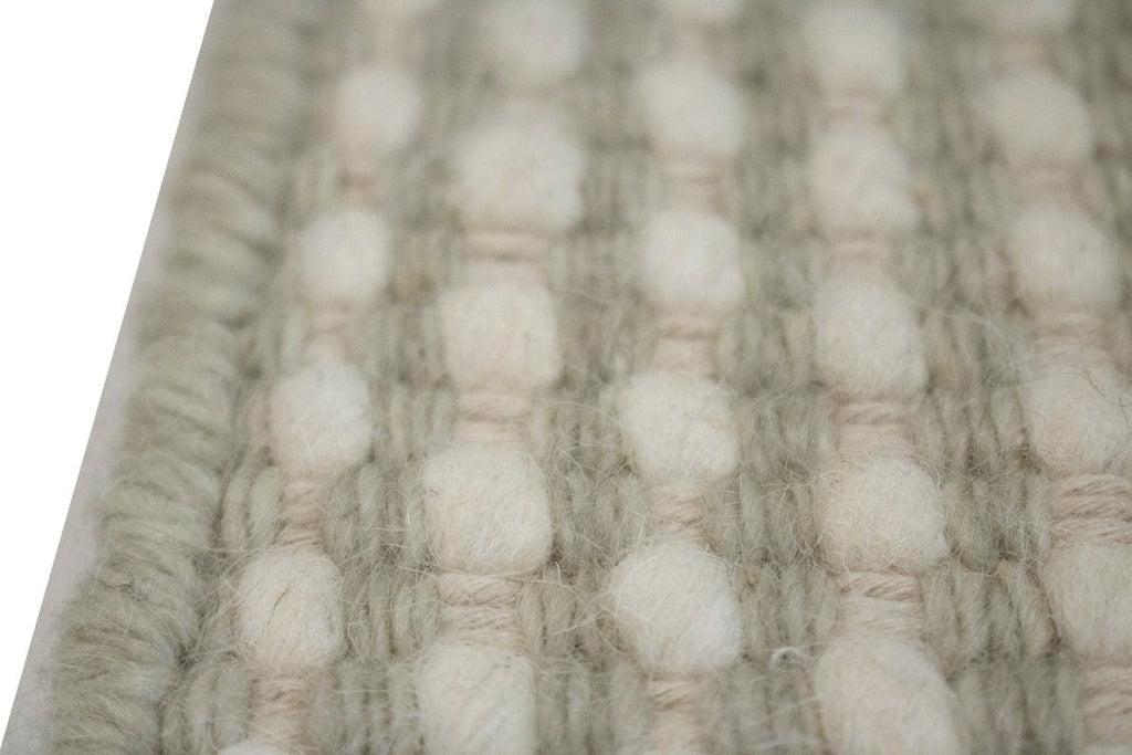 Zero Count Wool Braided 2X3 Beige Modern Rug