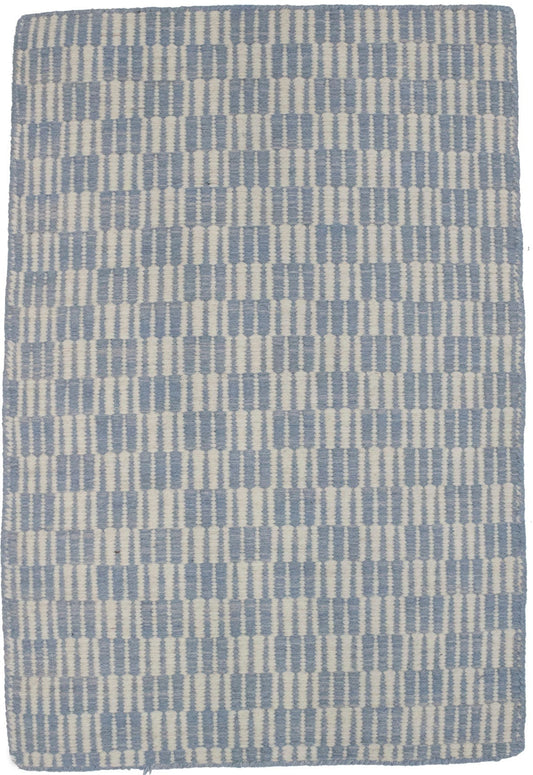 Blue Handwoven 2X3 Kilim Modern Rug