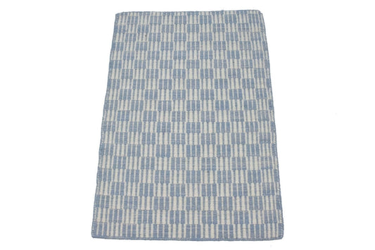 Blue Handwoven 2X3 Kilim Modern Rug