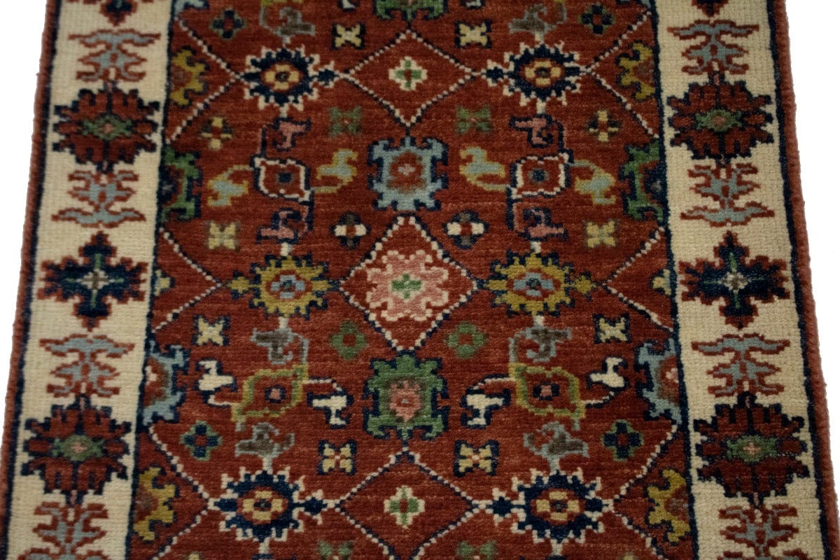 Rust Floral 2X3 Indo-Mahal Oriental Rug