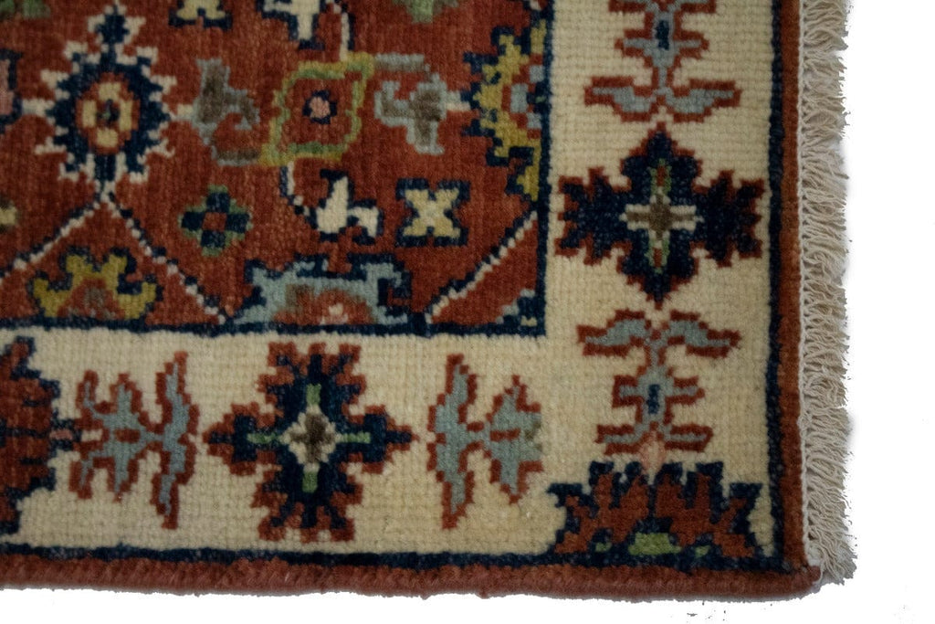 Rust Floral 2X3 Indo-Mahal Oriental Rug